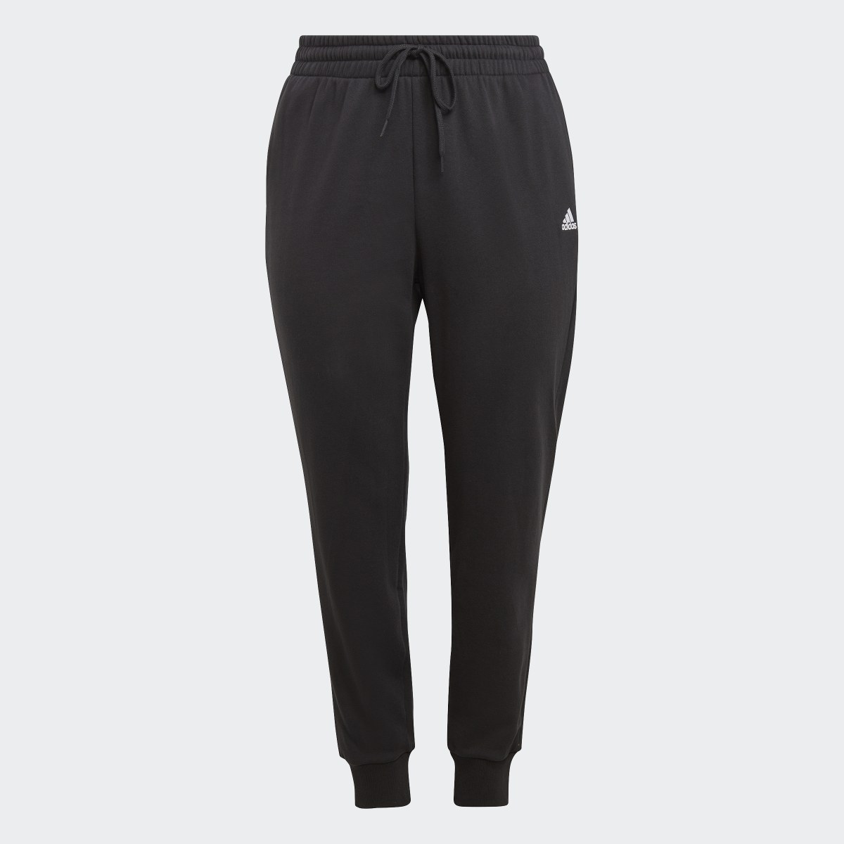 Adidas Essentials Linear French Terry Cuffed Pants (Plus Size). 4