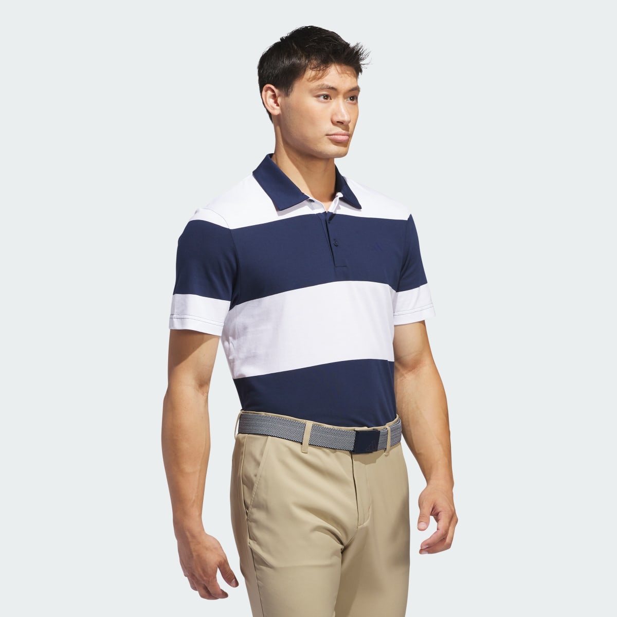 Adidas Colorblock Rugby Stripe Polo Shirt. 4
