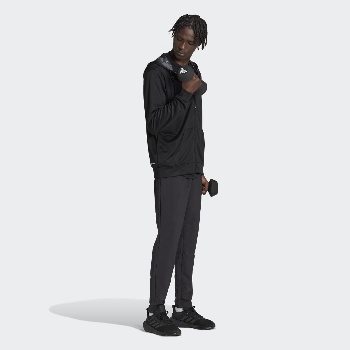 Adidas Veste entièrement zippée Train Essentials Seasonal Training. 5