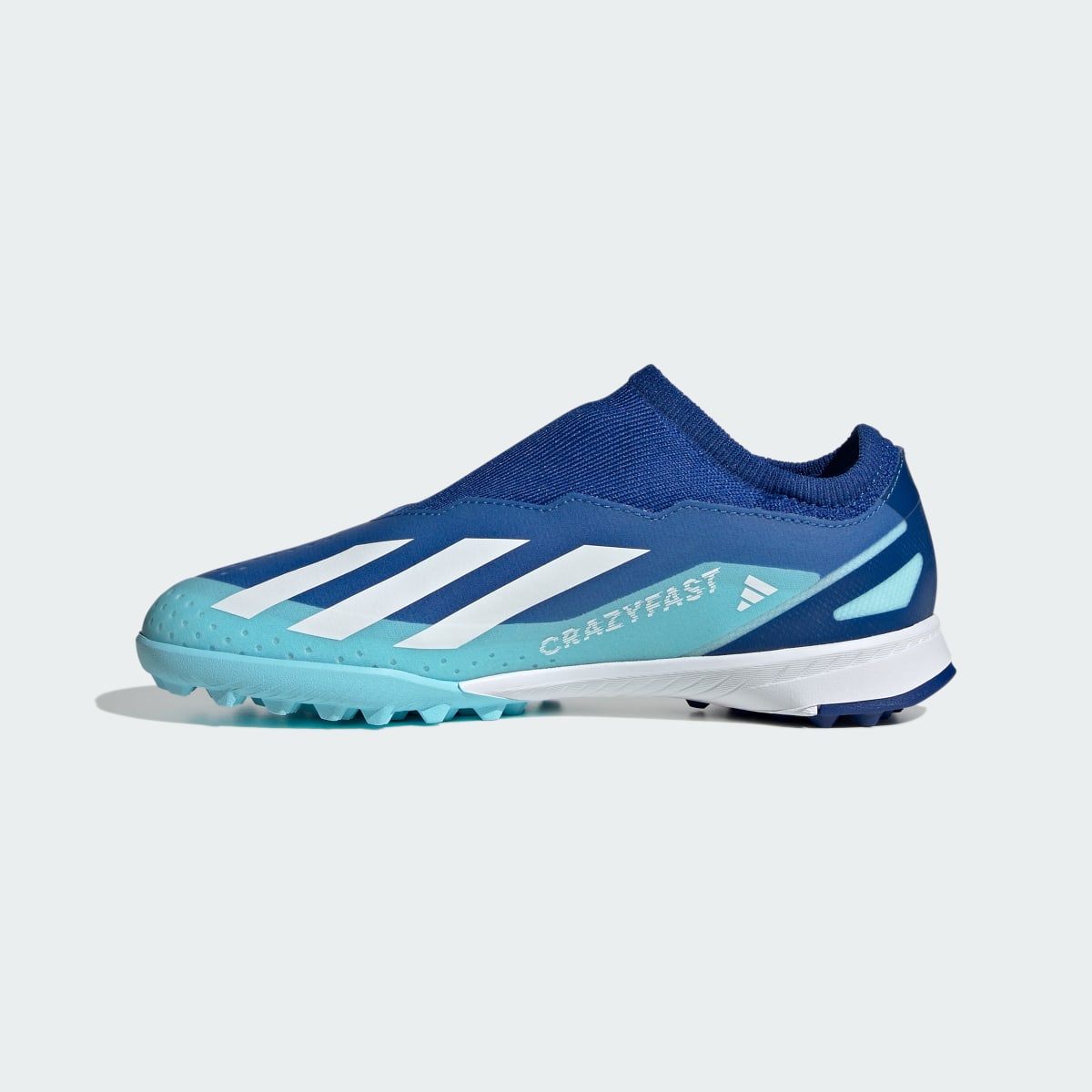 Adidas Zapatilla de fútbol X Crazyfast.3 Laceless moqueta. 7