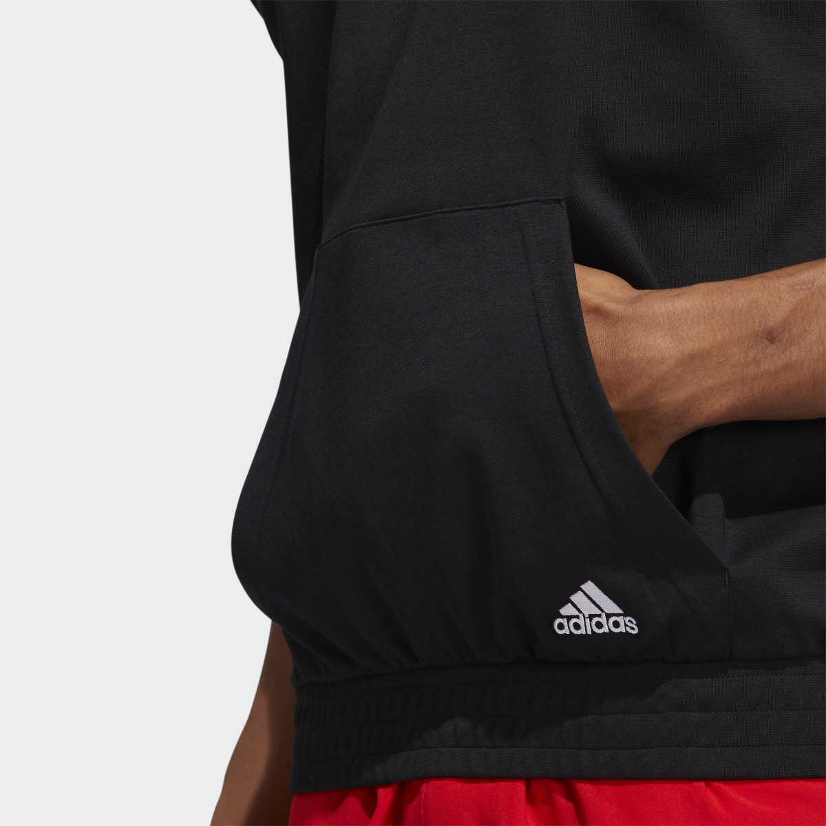 Adidas Donovan Mitchell Short Sleeve Hoodie. 8