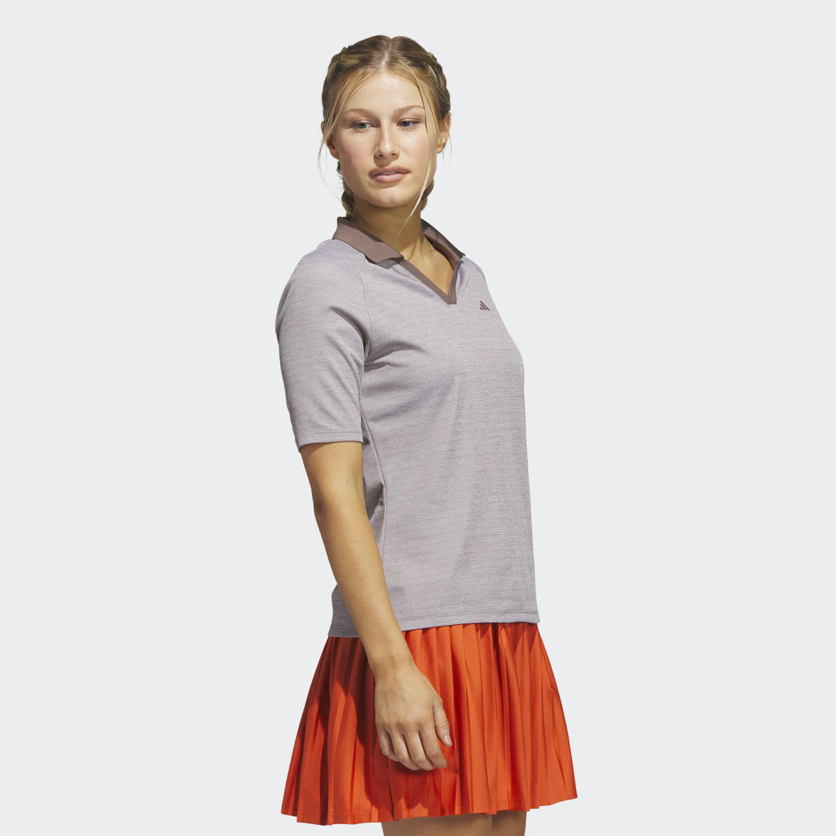 Adidas Ultimate365 Tour No-Show Half-Sleeve Golf Polo Shirt. 4