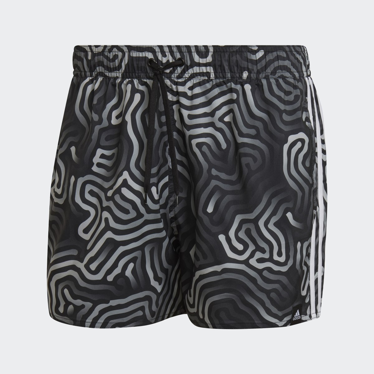 Adidas Very Short Length Color Maze CLX Swim Shorts. 4