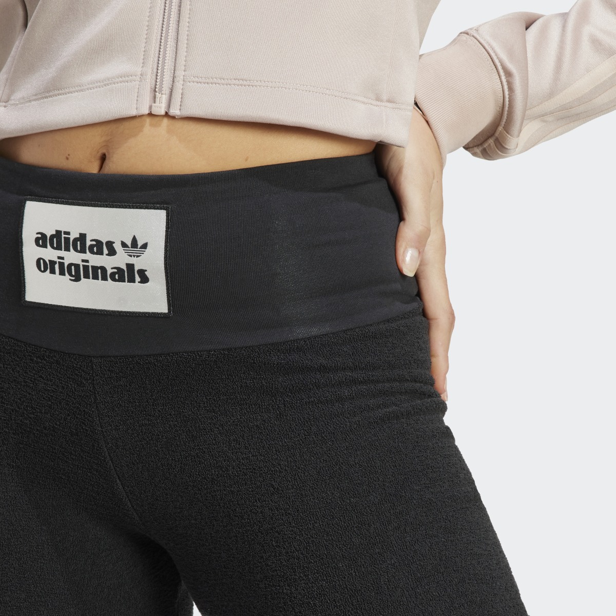 Adidas High-Waist Towel Bike Shorts. 5