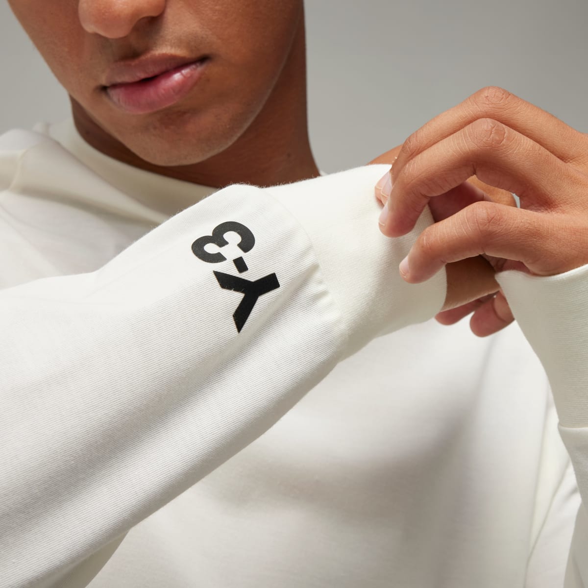 Adidas Y-3 3-Stripes Long Sleeve Tee. 5