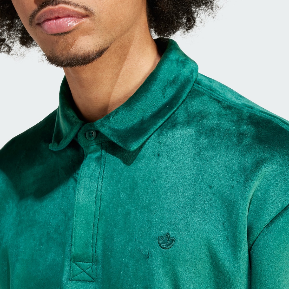 Adidas Polo Premium Essentials+ Velvet Long Sleeve. 6