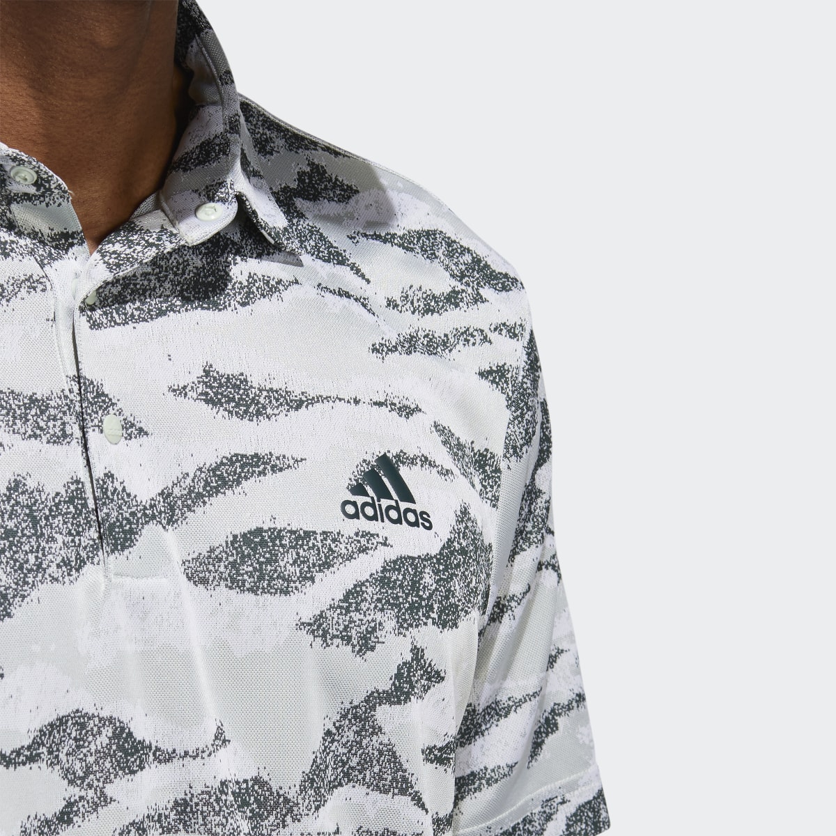 Adidas Horizon-Print Golf Polo Shirt. 7