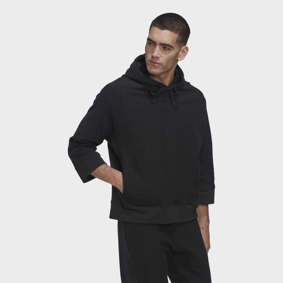 Adidas Reversed French Terry Hoodie (Gender Neutral). 6