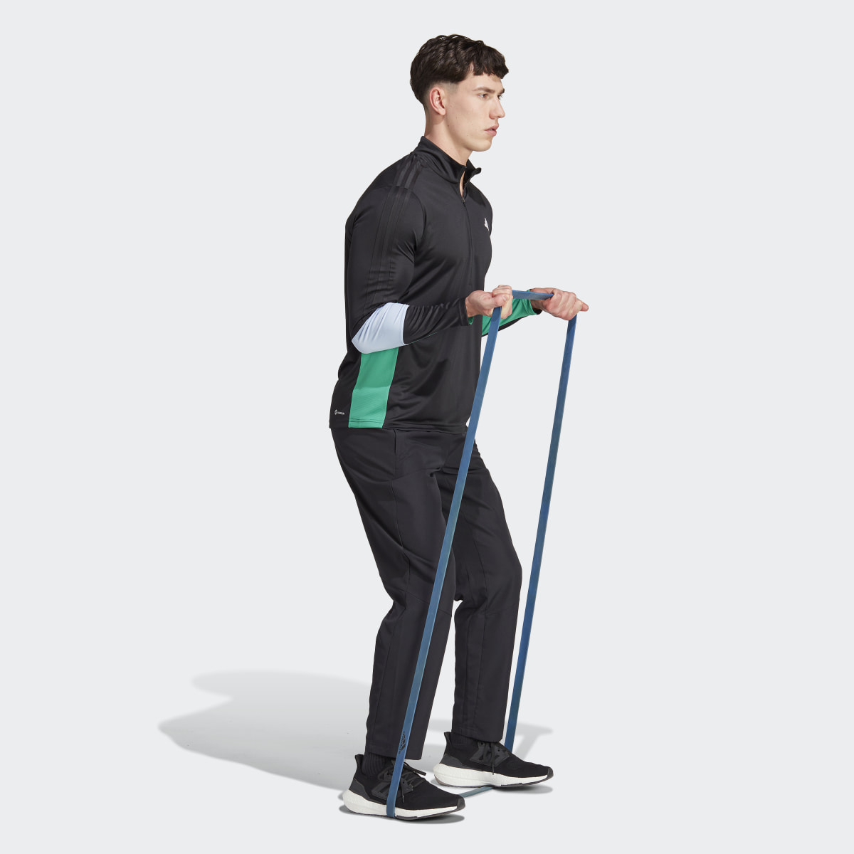 Adidas Maglia da allenamento Colorblock Quarter-Zip Long Sleeve. 4