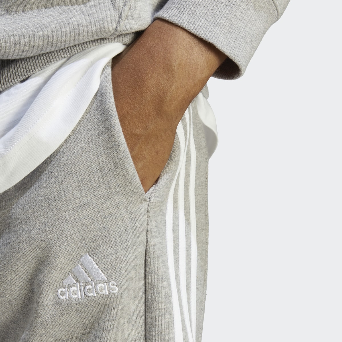 Adidas Essentials French Terry Tapered Cuff 3-Stripes Eşofman Altı. 5