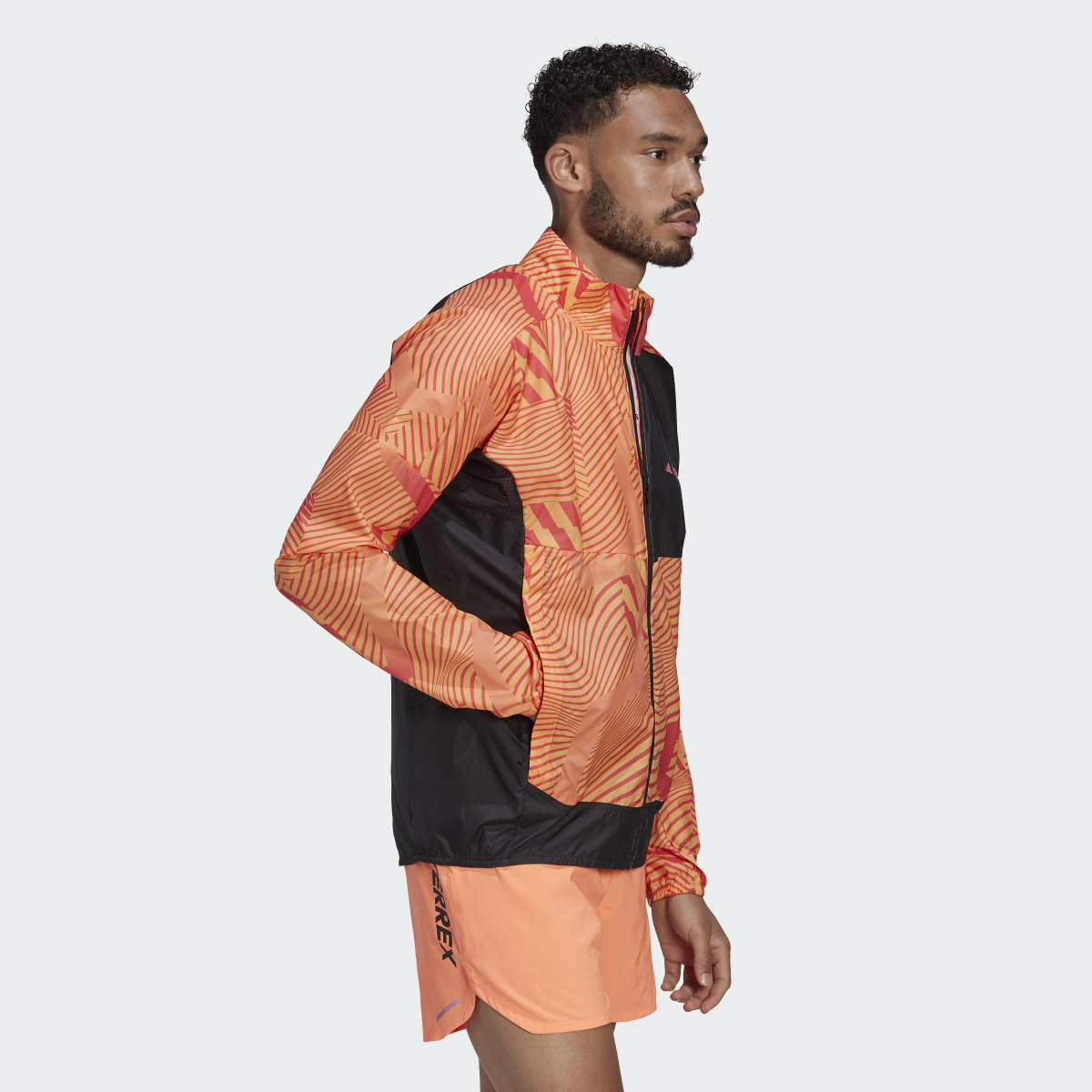 Adidas Terrex Trail Running Printed Wind Jacket. 4