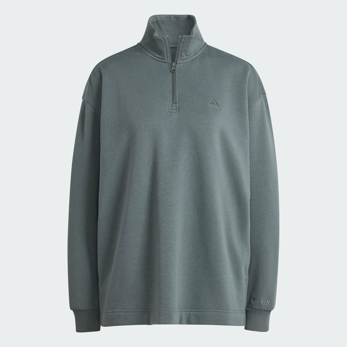 Adidas ALL SZN Fleece Quarter-Zip Sweatshirt. 5