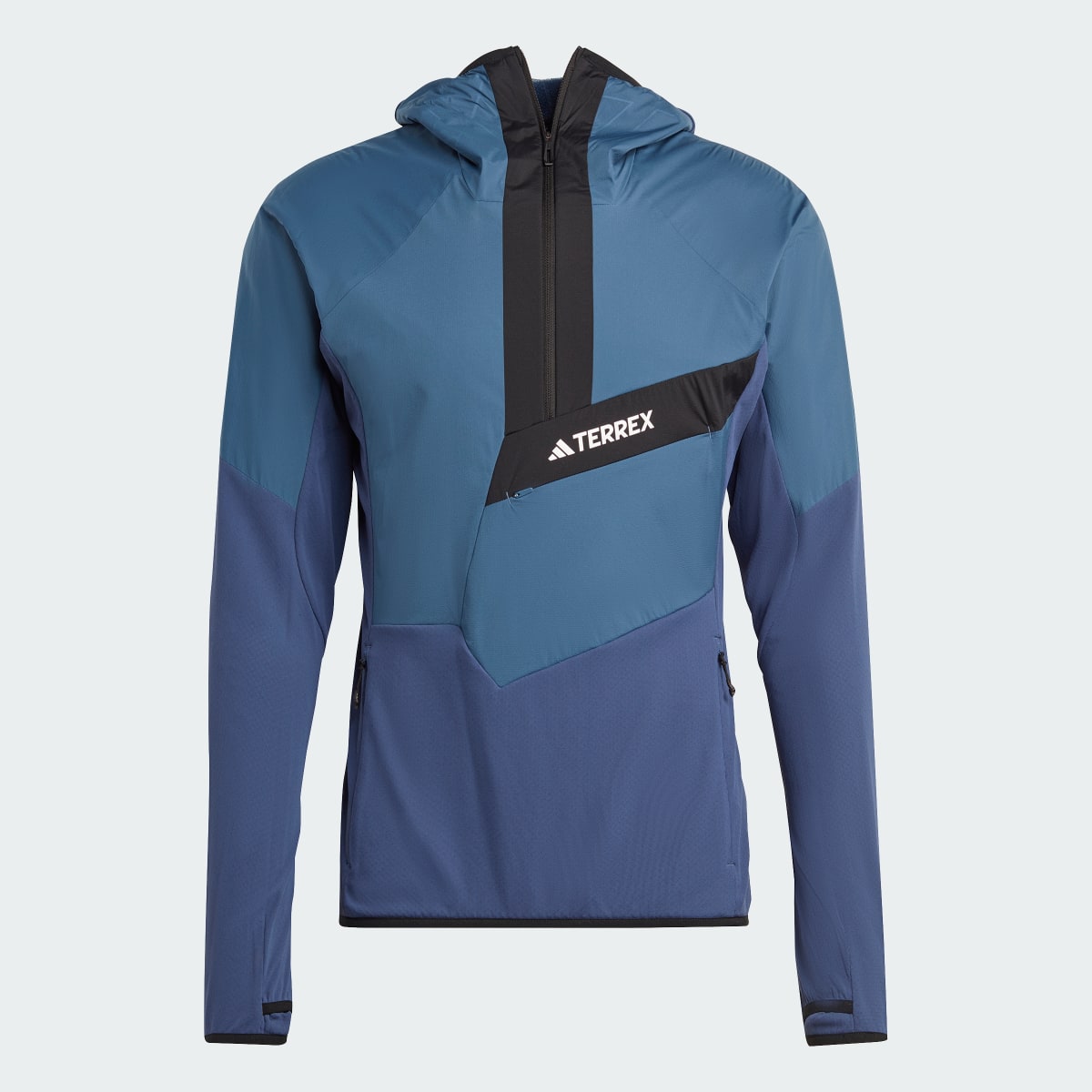 Adidas Veste ultralégère en molleton à capuche et demi-zip Techrock. 8