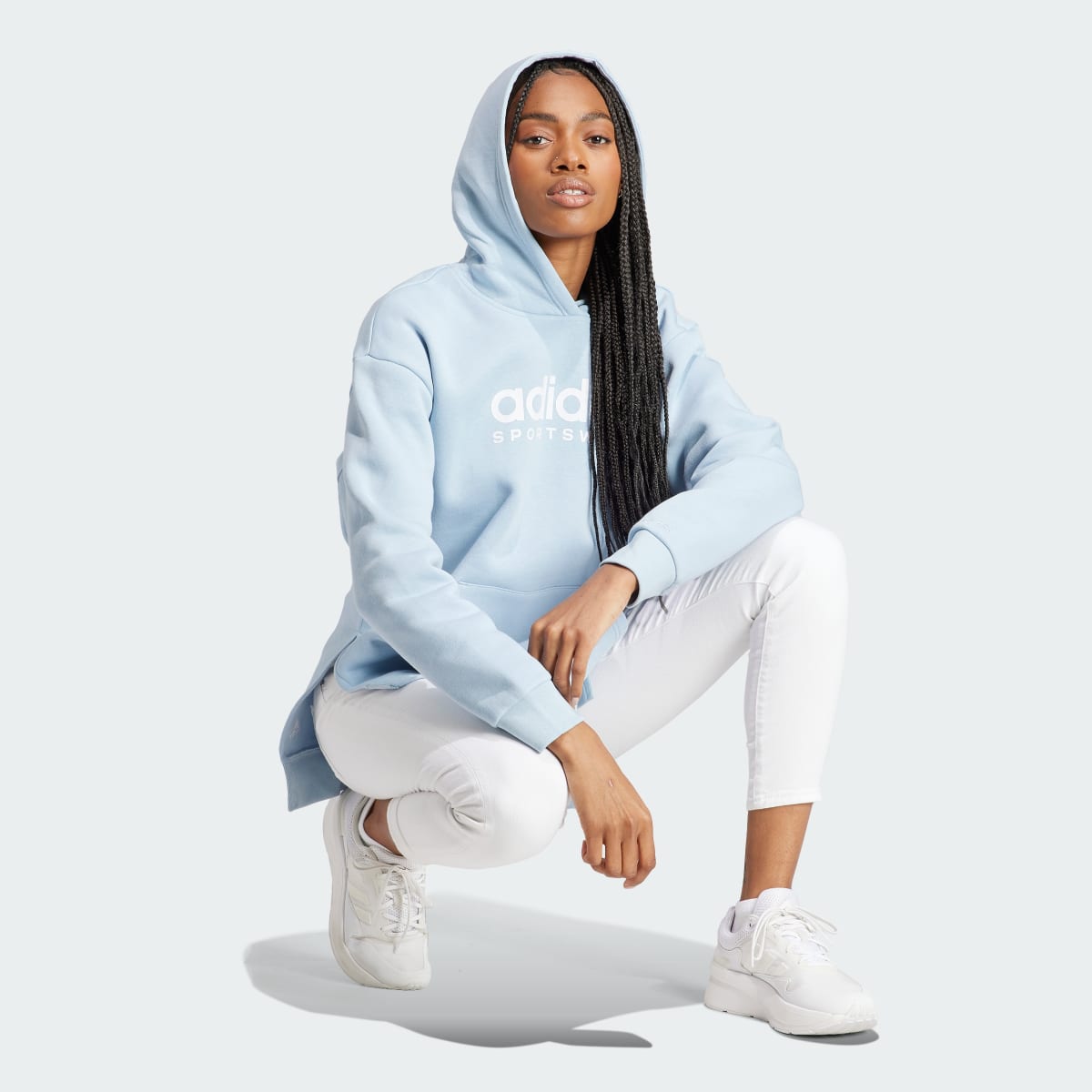 Adidas All SZN Fleece Graphic Hoodie. 5