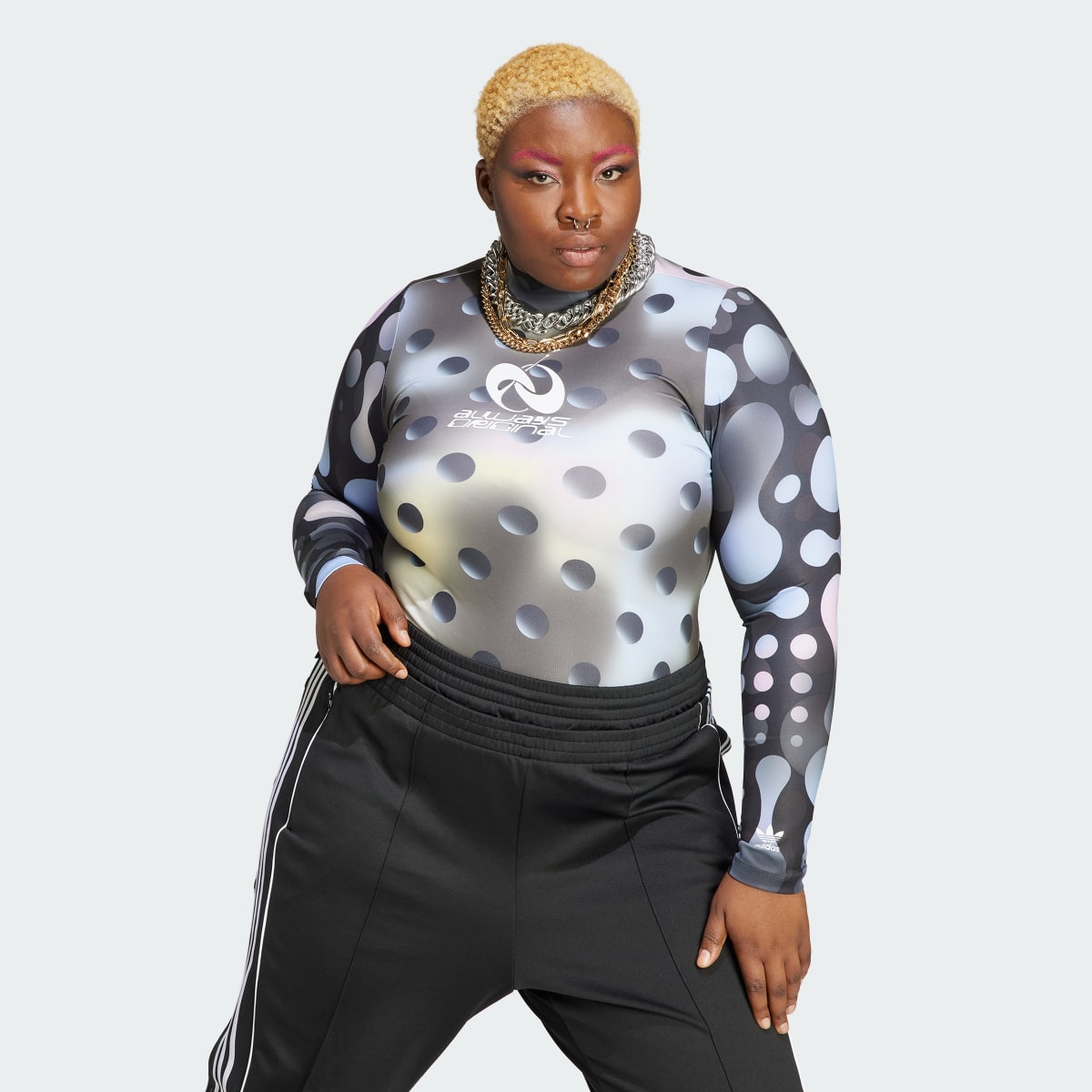 Adidas Allover Print Bodysuit Plus Size H49674