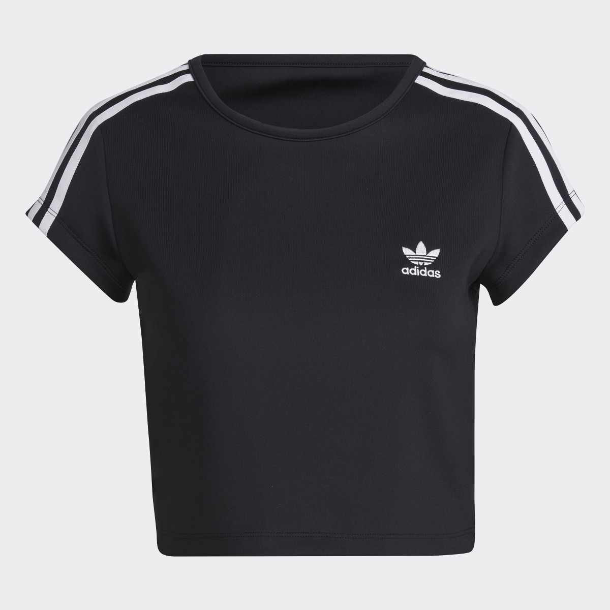 Adidas adicolor Classics Crop 3-Streifen T-Shirt. 5