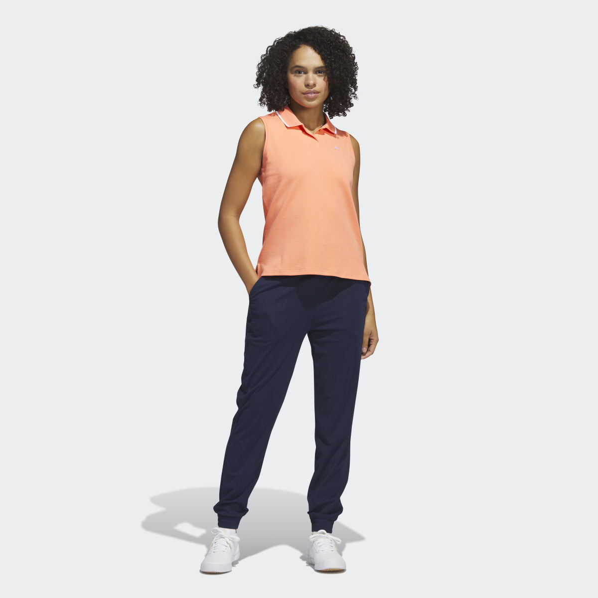 Adidas Go-To Piqué Sleeveless Golf Polo Shirt. 6