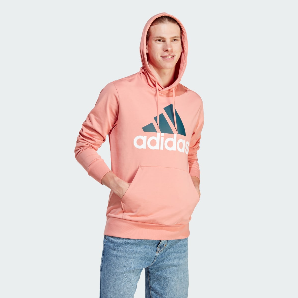 Adidas Essentials Logo Kapüşonlu Üst. 4