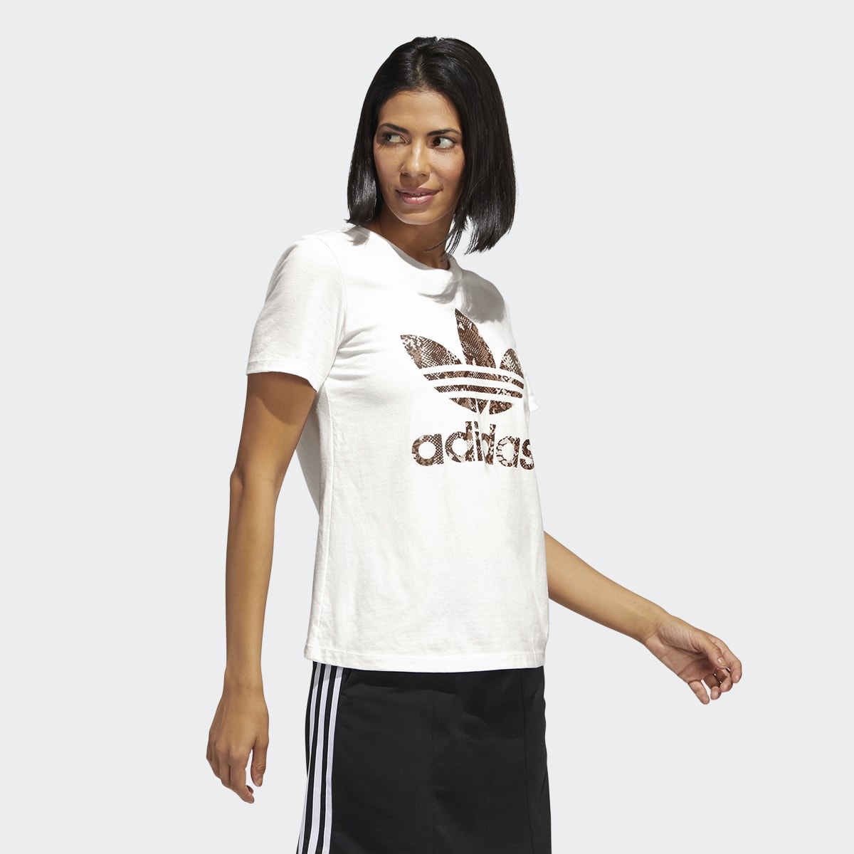 Adidas Snake Skin Trefoil Tee. 4