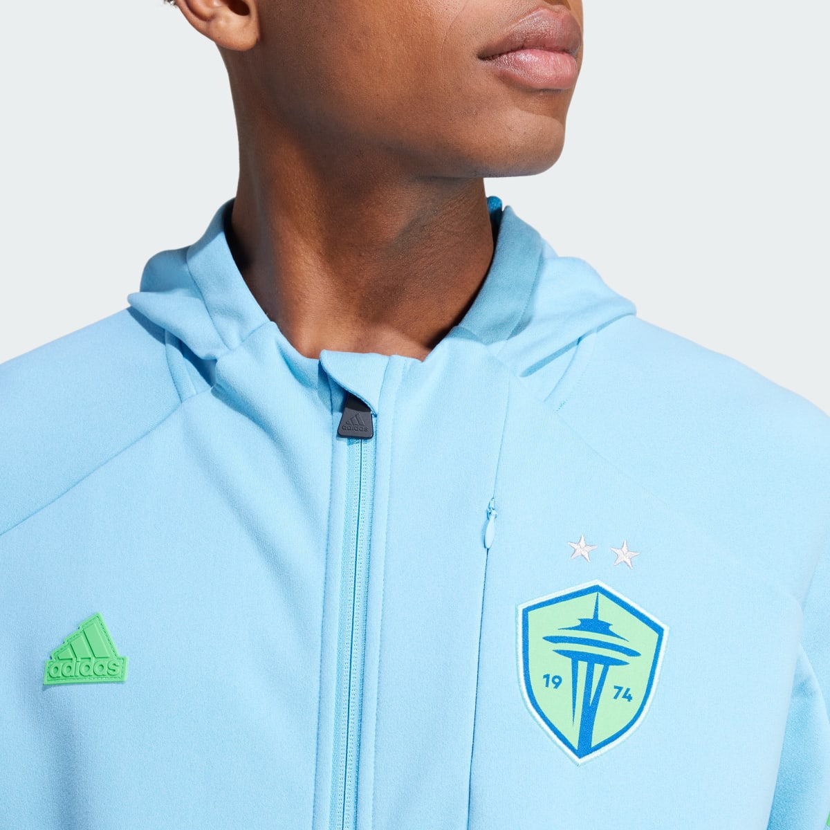 Adidas Seattle Sounders FC Designed for Gameday Anthem Jacket. 8