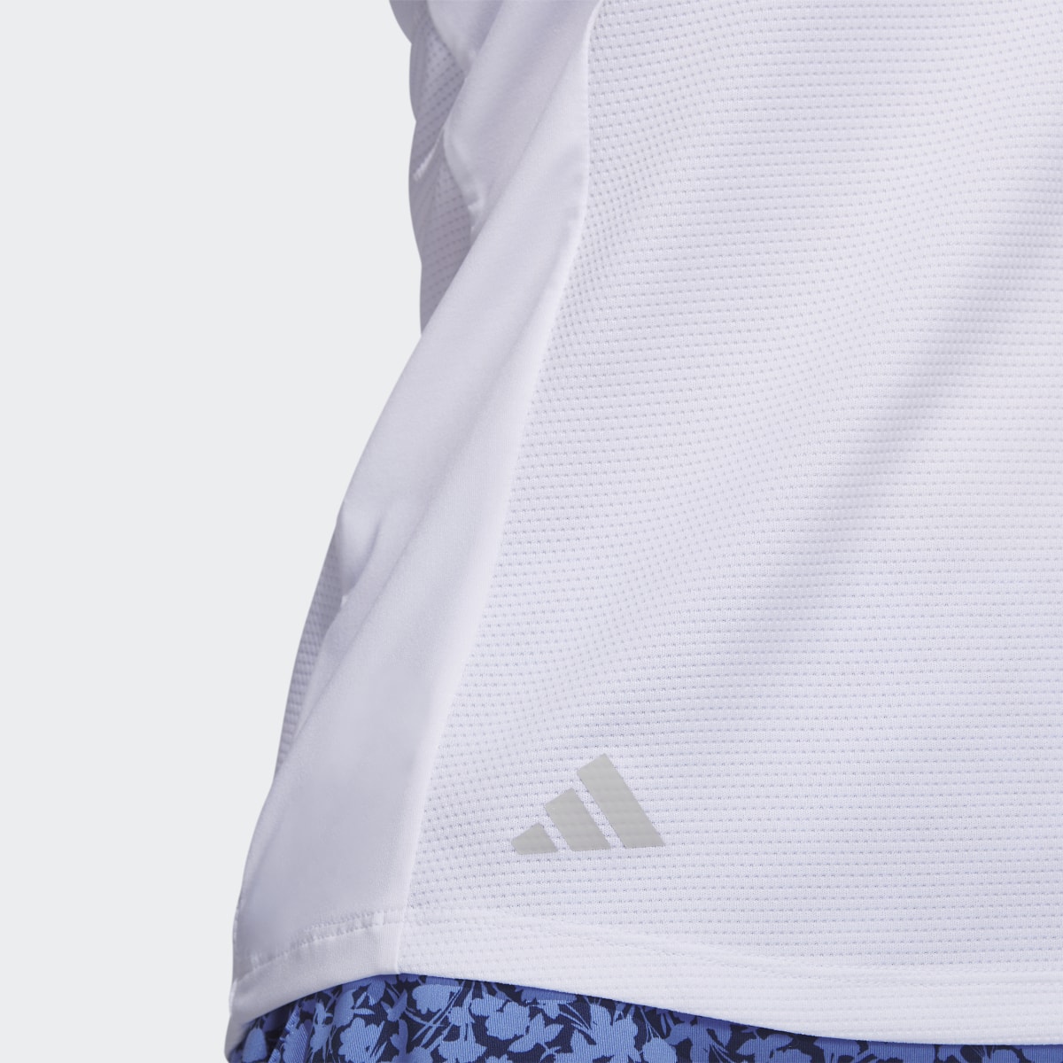 Adidas Texture Sleeveless Golf Polo Shirt. 7