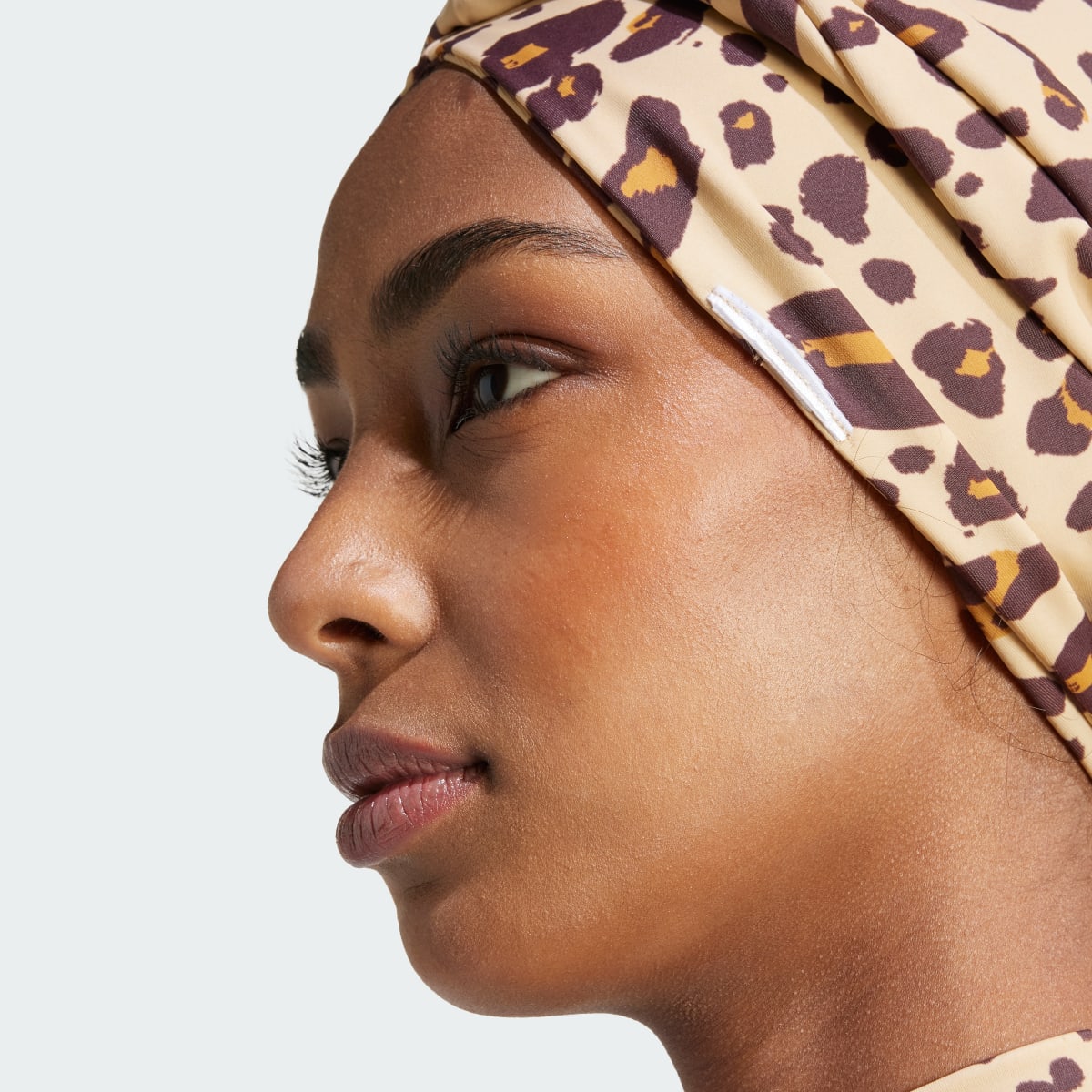 Adidas Solid / Animal-Print Reversible Turban. 8