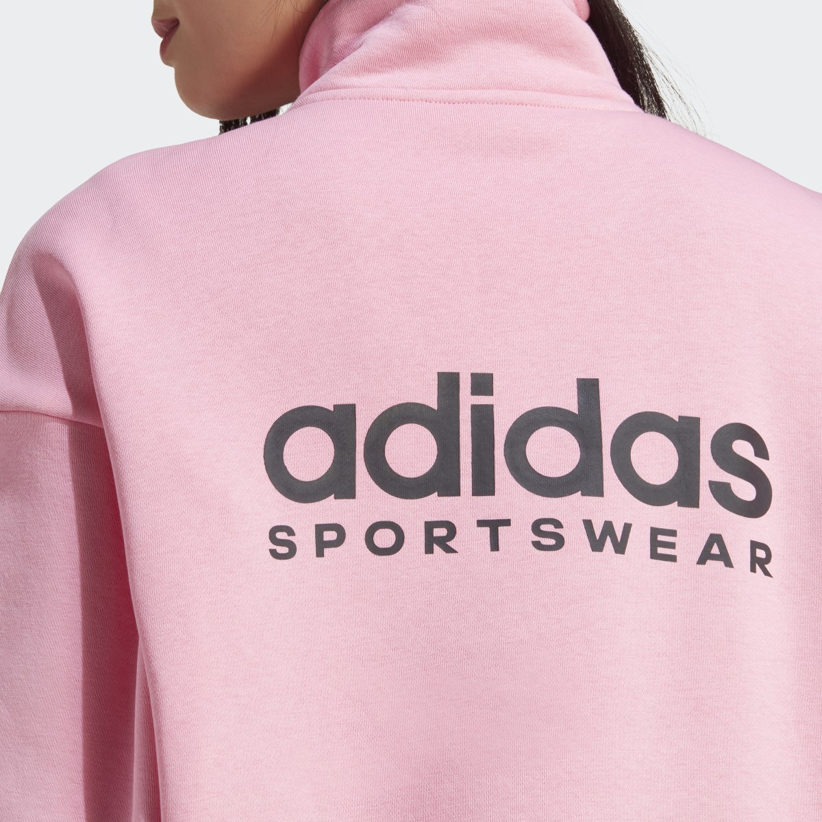 Adidas ALL SZN Fleece Graphic Quarter-Zip Sweatshirt. 7
