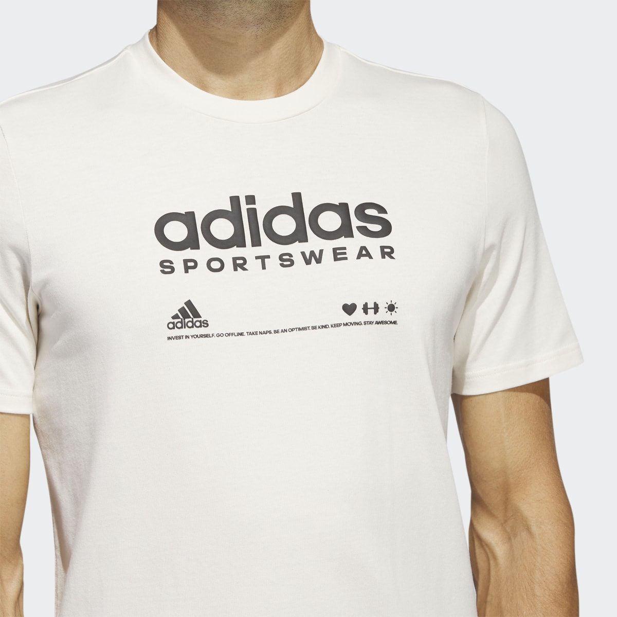 Adidas Lounge Graphic Tee. 6