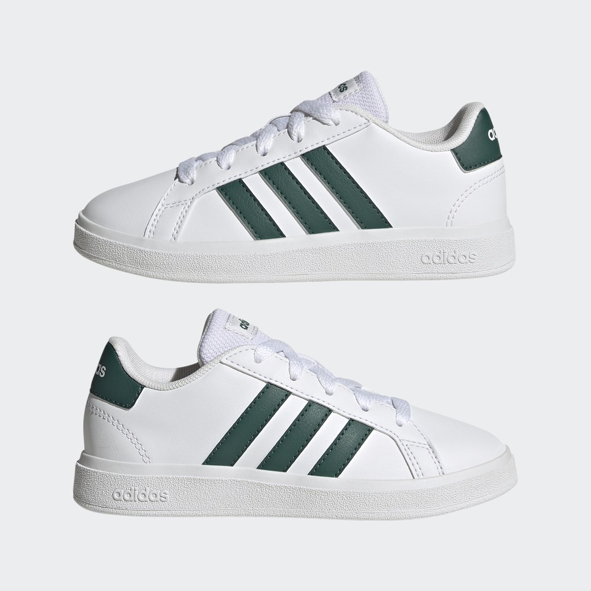 Adidas Grand Court Lifestyle Tennis Lace-Up Shoes. 8