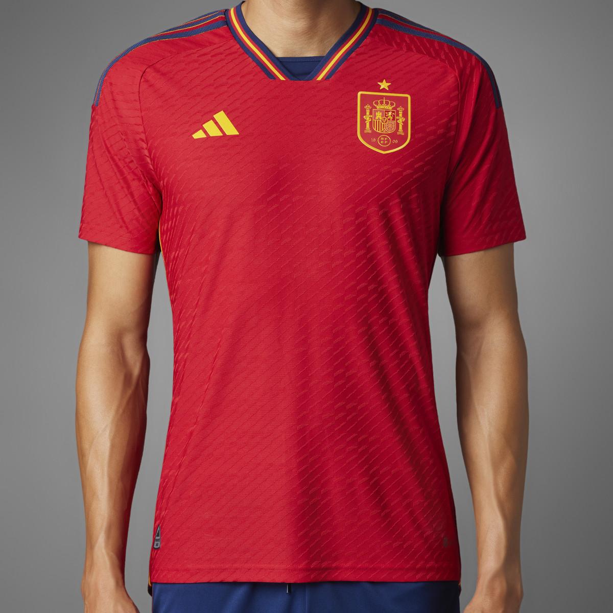 Adidas Spain 22 Home Authentic Jersey. 8