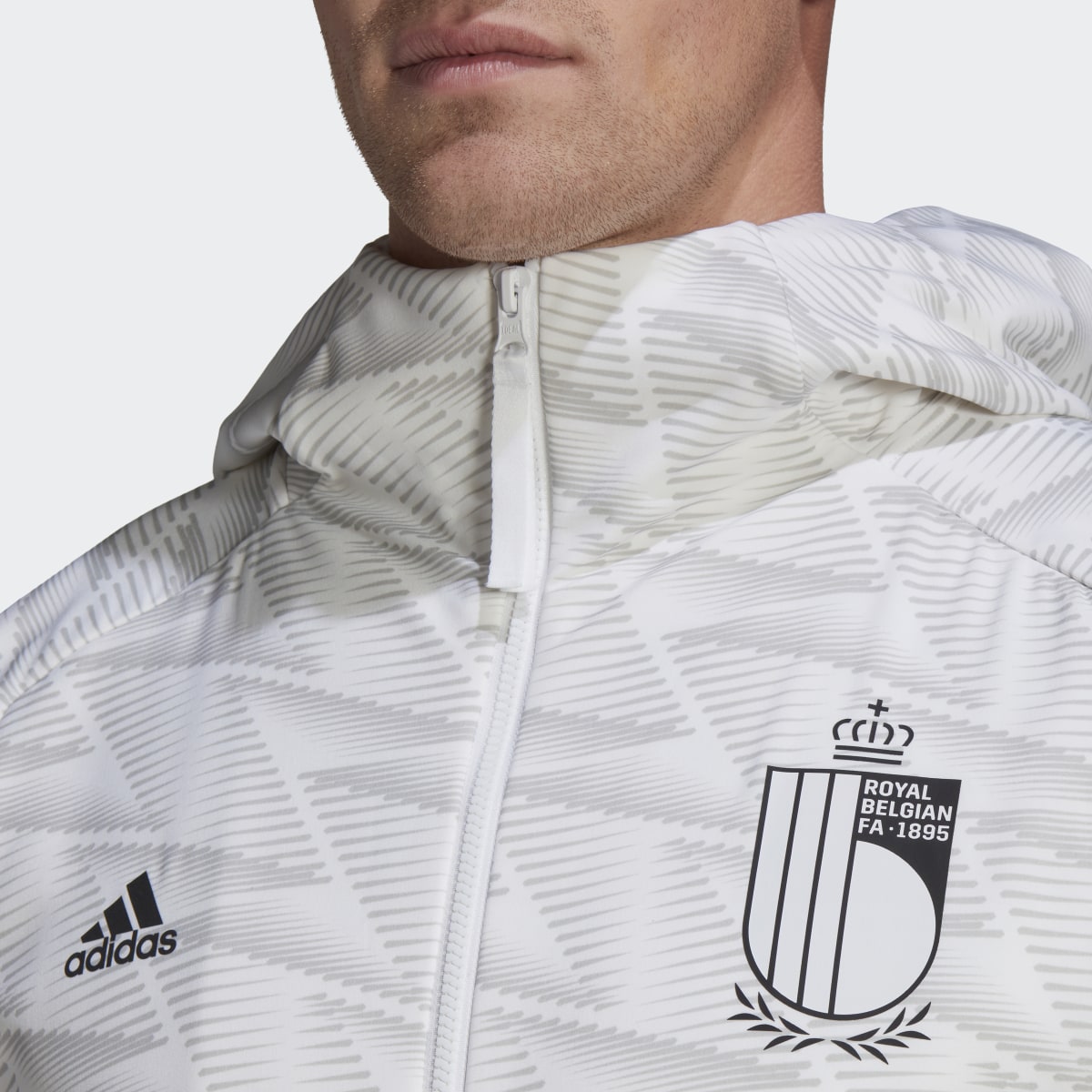 Adidas Belgien Game Day Travel Kapuzenjacke. 6