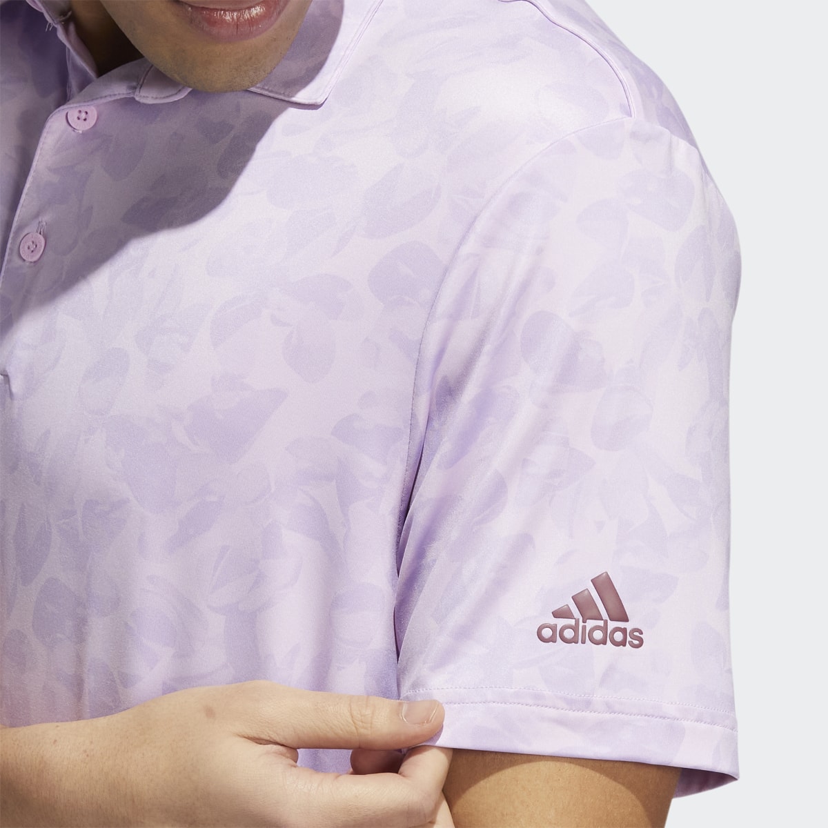 Adidas Prisma-Print Golf Polo Shirt. 6