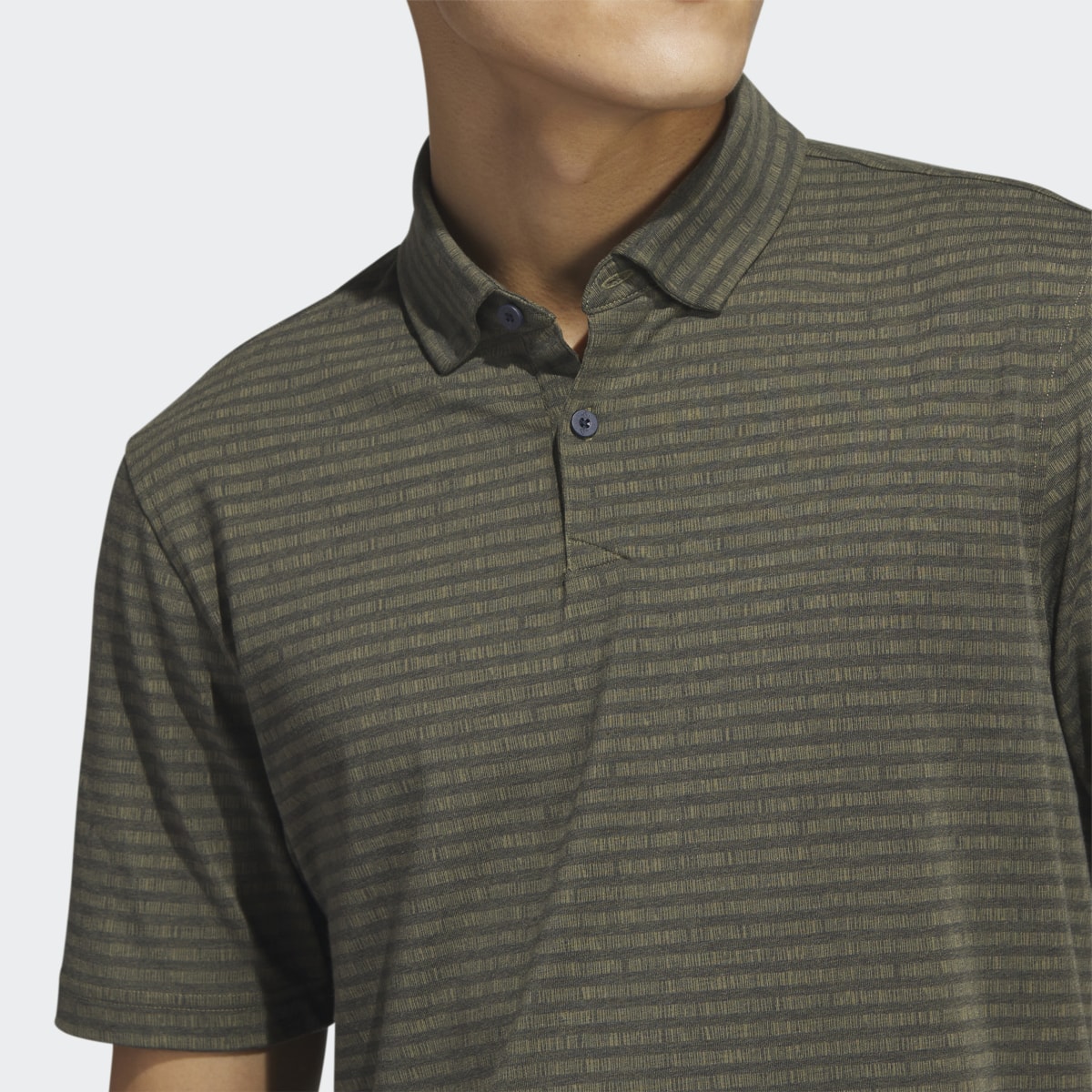 Adidas Go-To Striped Golf Polo Shirt. 8