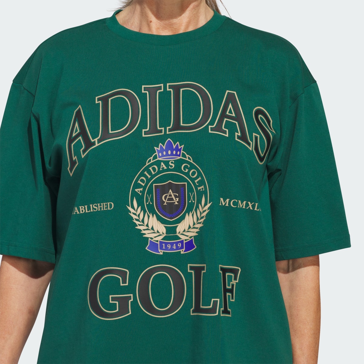 Adidas Go-To Crest Graphic Boyfriend Tee. 6