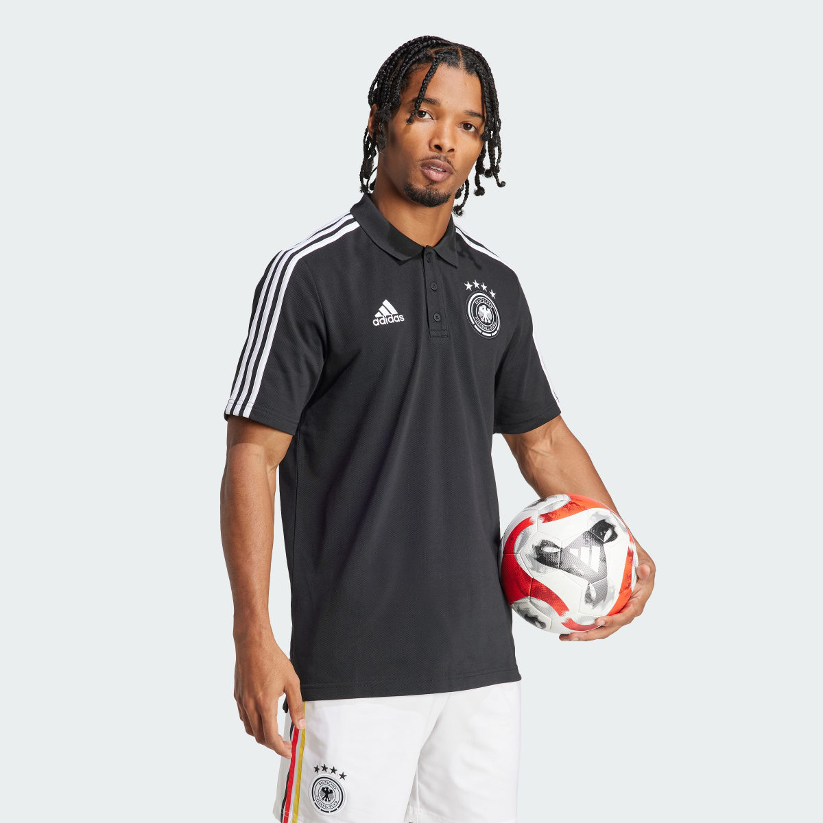 Adidas Germany DNA 3-Stripes Polo Shirt. 4