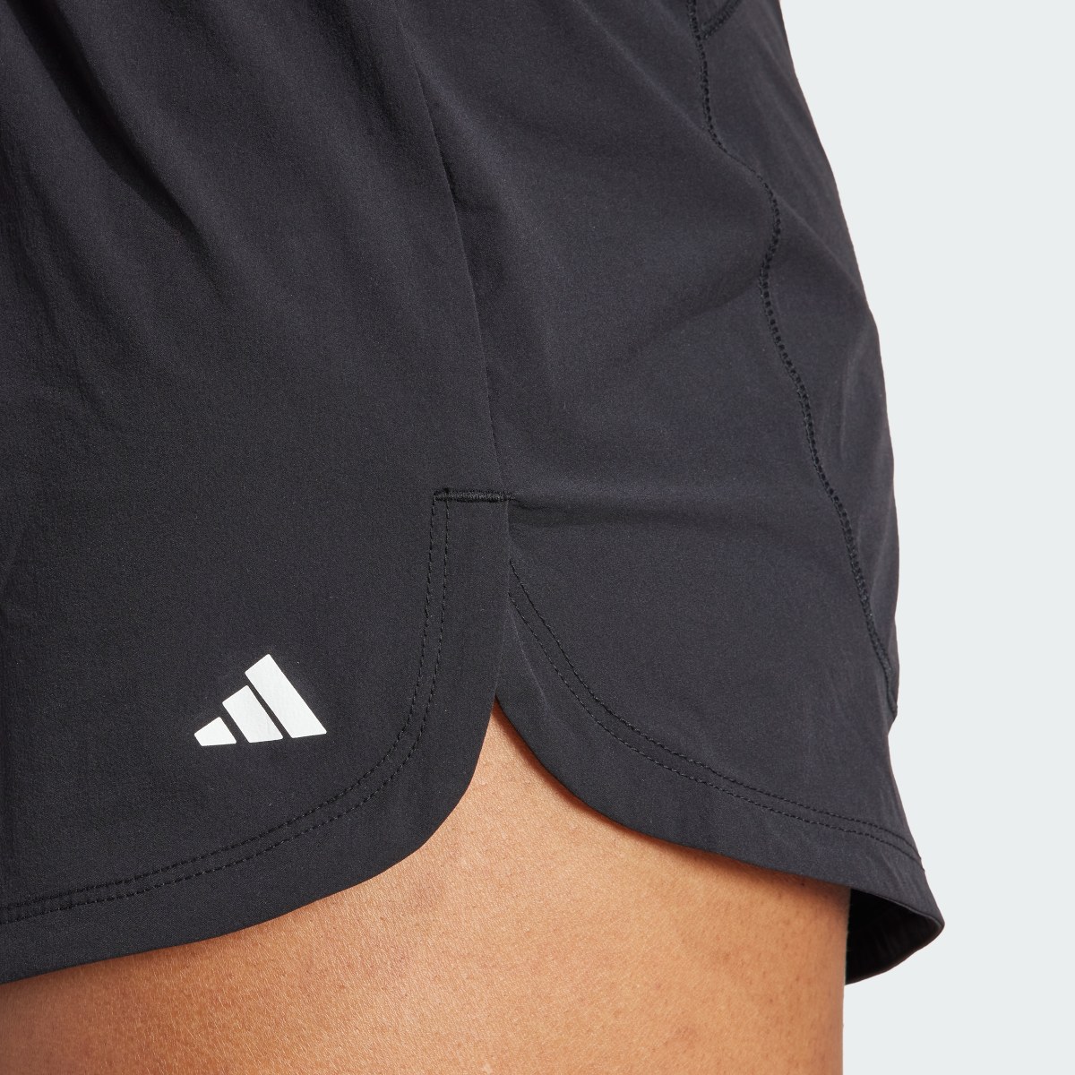 Adidas Pacer Stretch-Woven Zipper Pocket Lux Shorts. 5