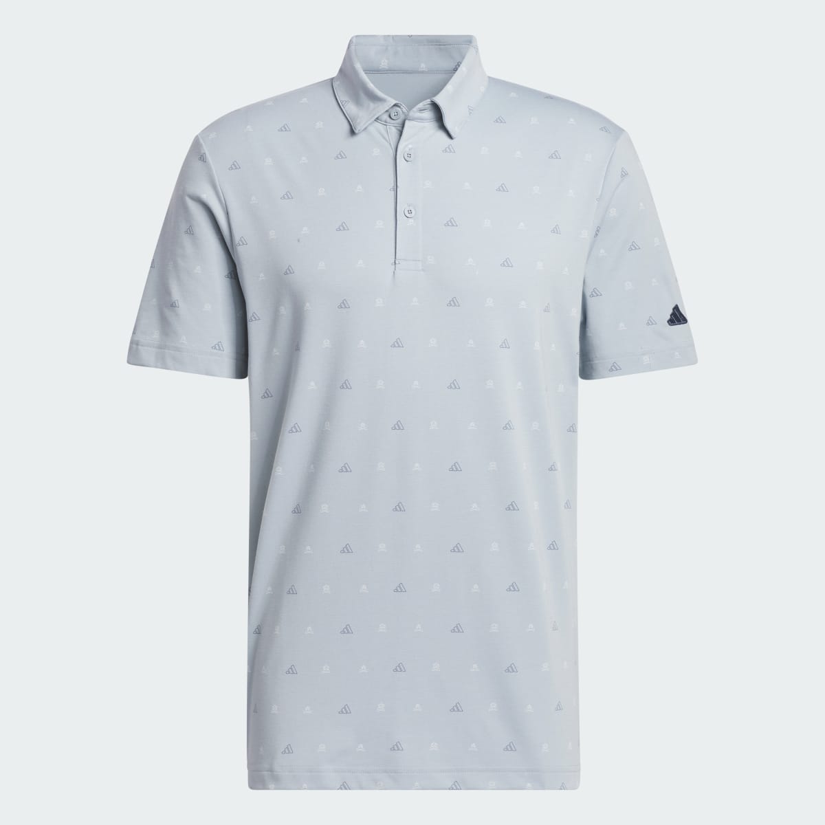 Adidas Go-To Mini-Crest Print Polo Shirt. 5