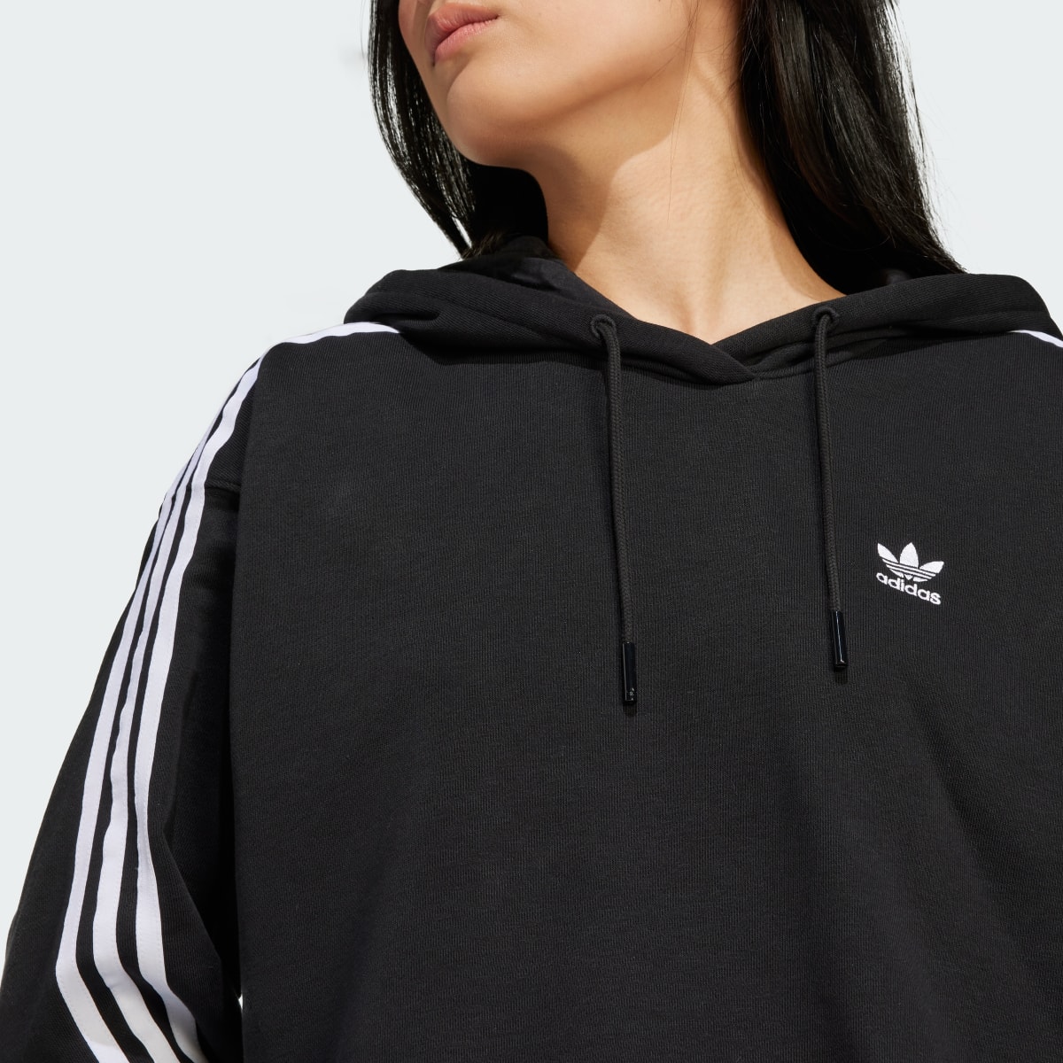 Adidas Adicolor 3-Stripes Short Hoodie. 6