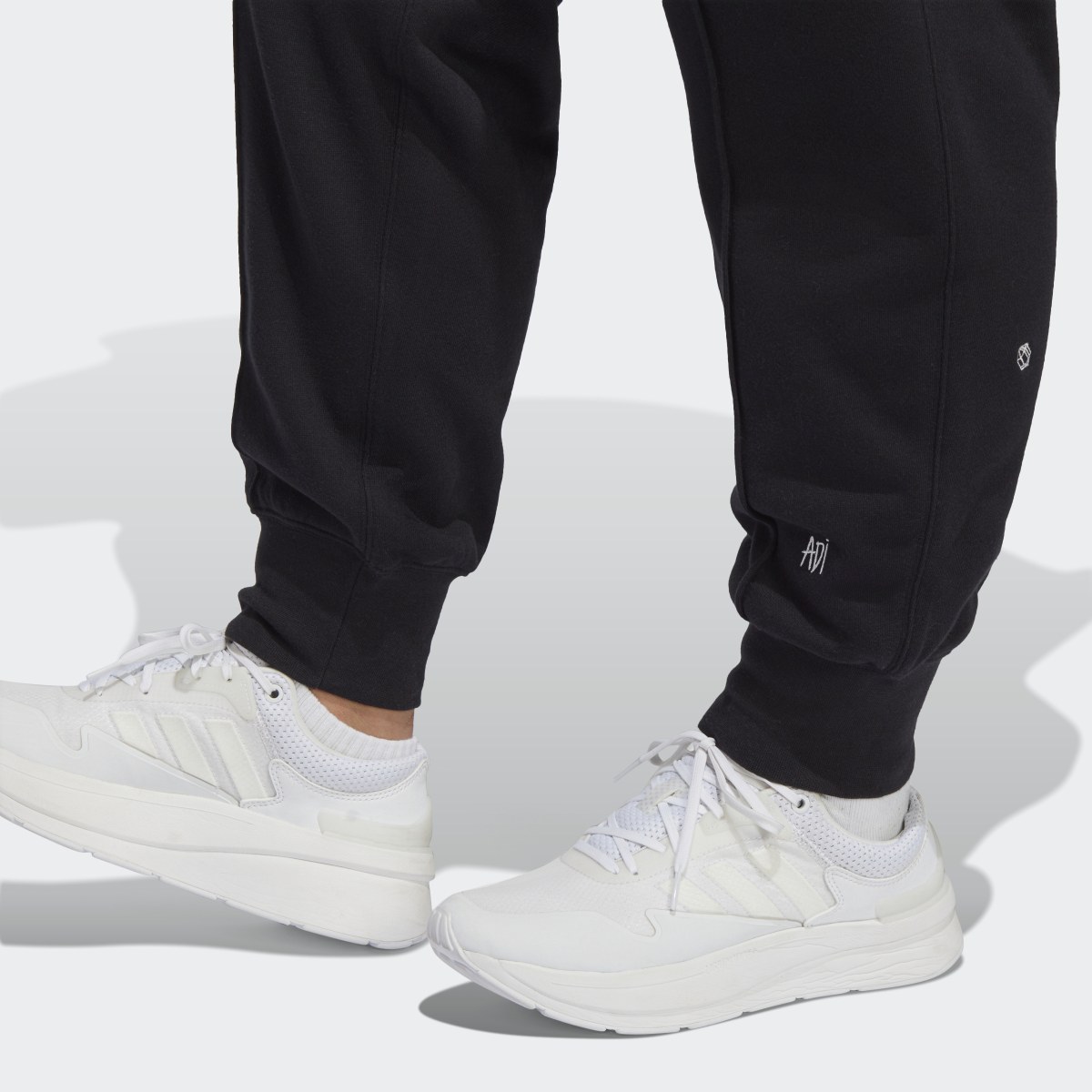 Adidas Pantaloni Joggers with Healing Crystals Inspired Graphics (Curvy). 6