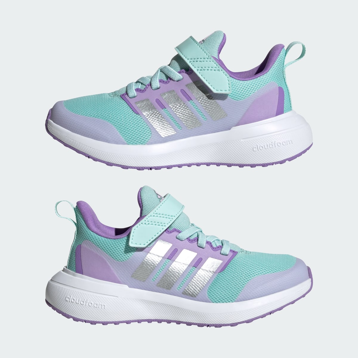 Adidas FortaRun 2.0 Cloudfoam Elastic Lace Top Strap Schuh. 8