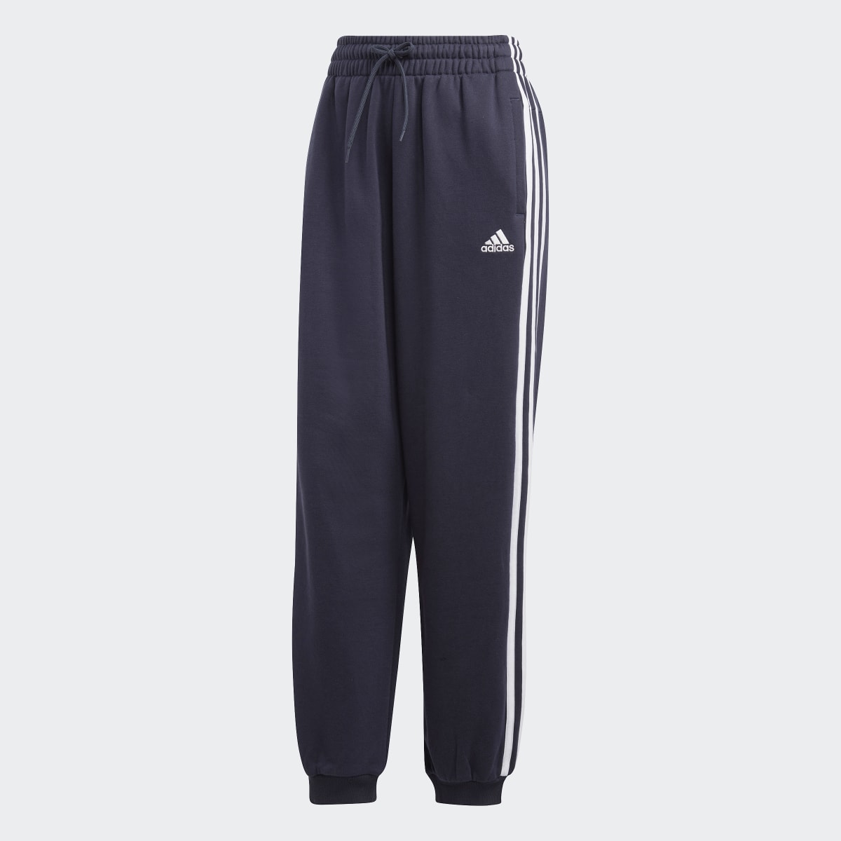 Adidas Essentials 3-Stripes French Terry Loose-Fit Joggers. 4