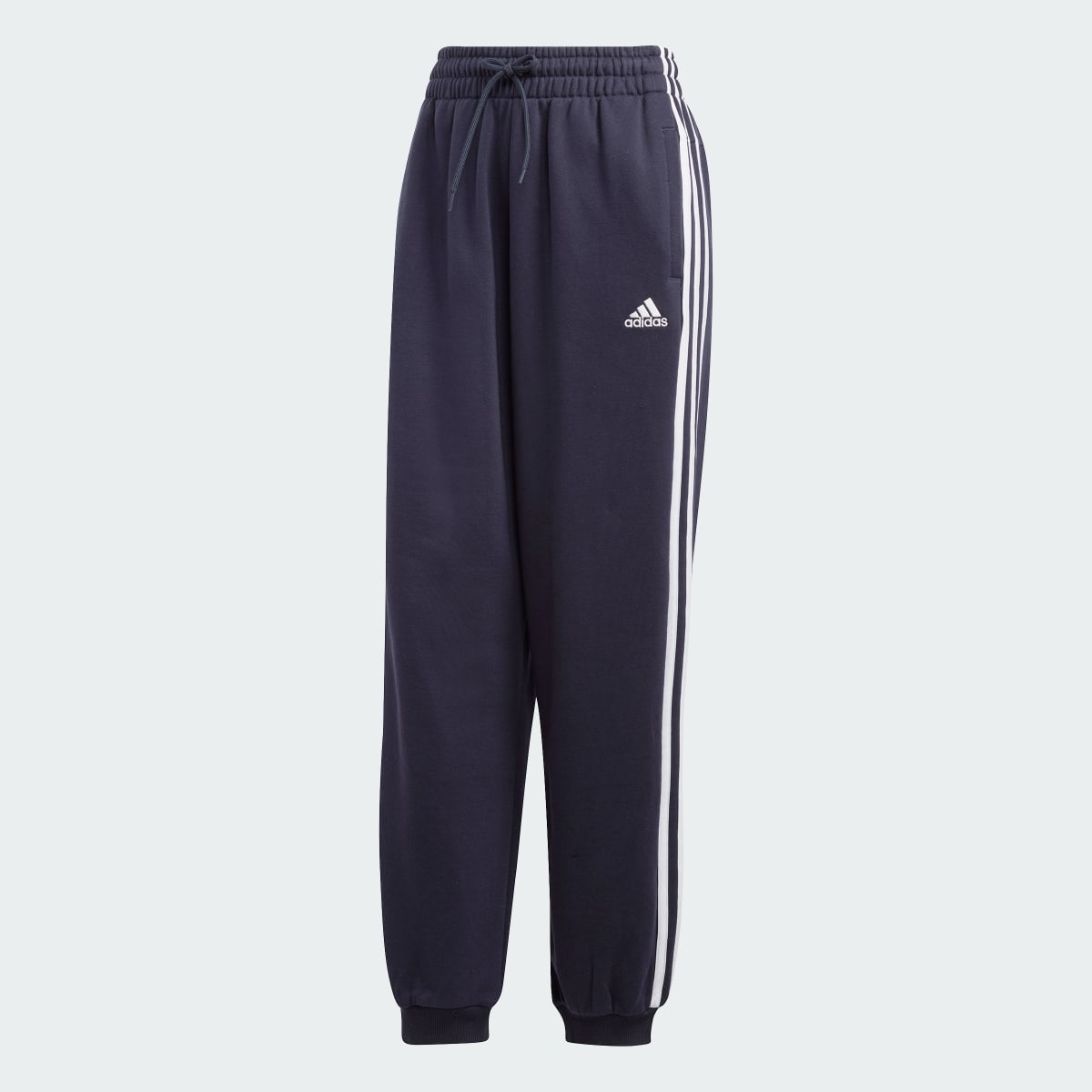 Adidas Essentials 3-Stripes French Terry Loose-Fit Pants. 4