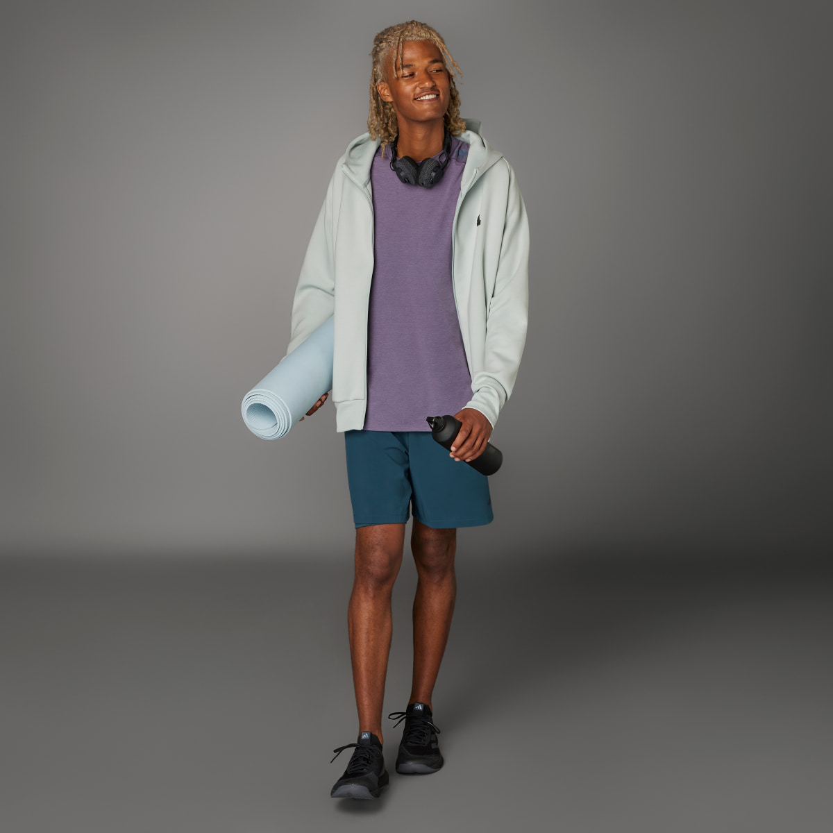 Adidas Yoga Premium Training Two-in-One Shorts. 8