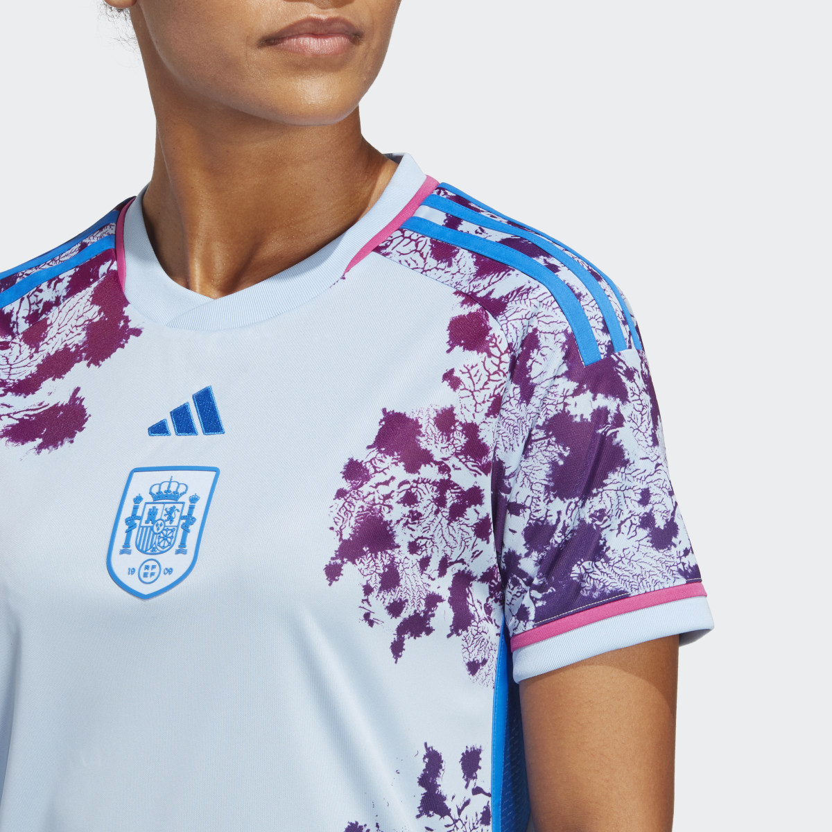 Adidas Spain Women's Team 23 Away Jersey. 8