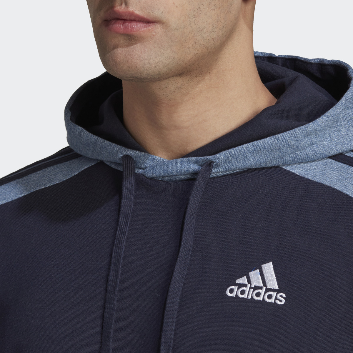Adidas Essentials Mélange French Terry Hoodie. 6