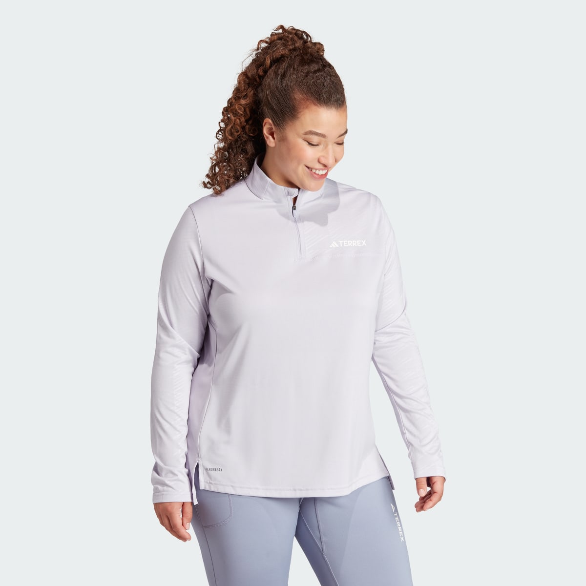 Adidas Camisola com Meio Fecho Multi TERREX (Plus Size). 4