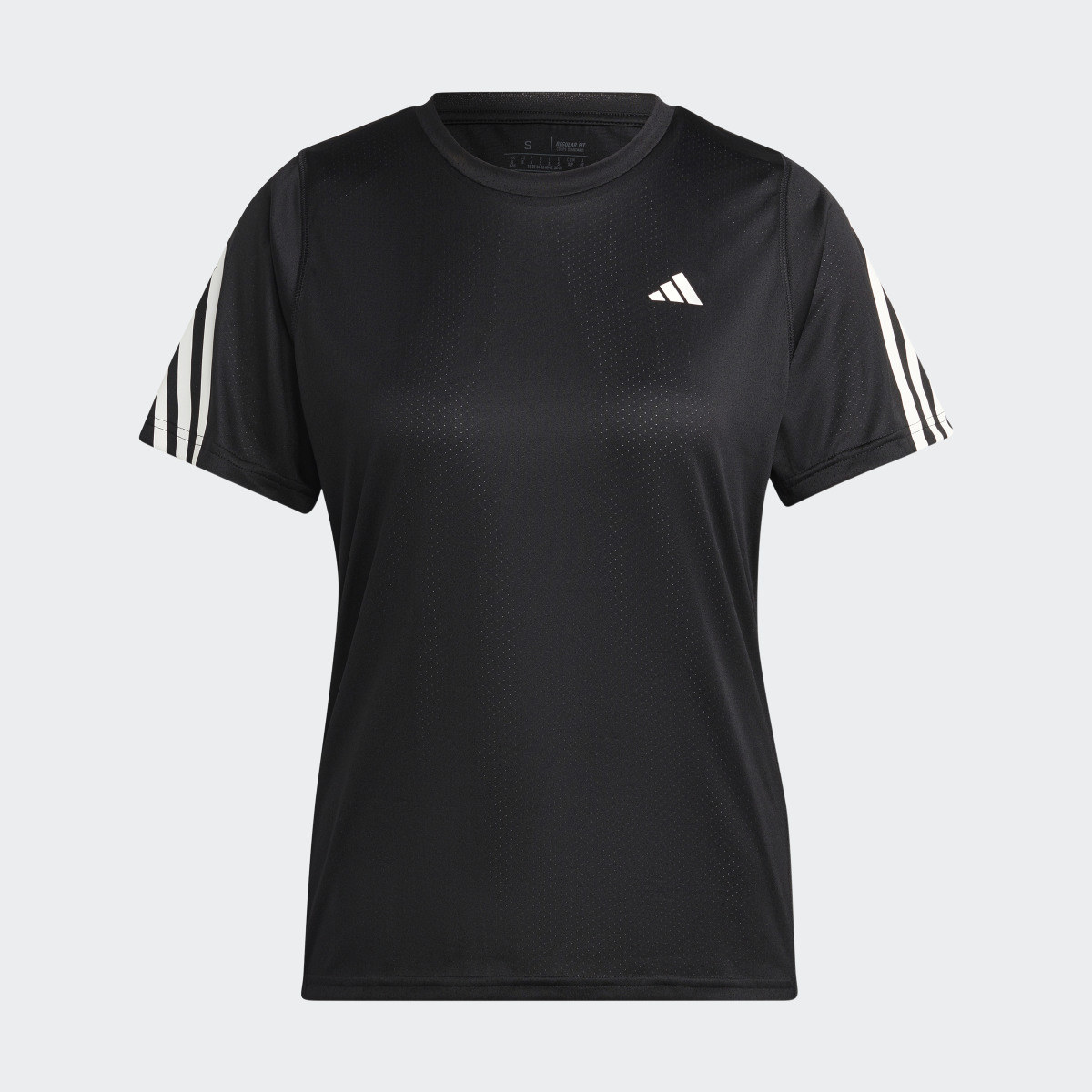 Adidas Run Icons 3-Stripes Low-Carbon Running Tee. 5