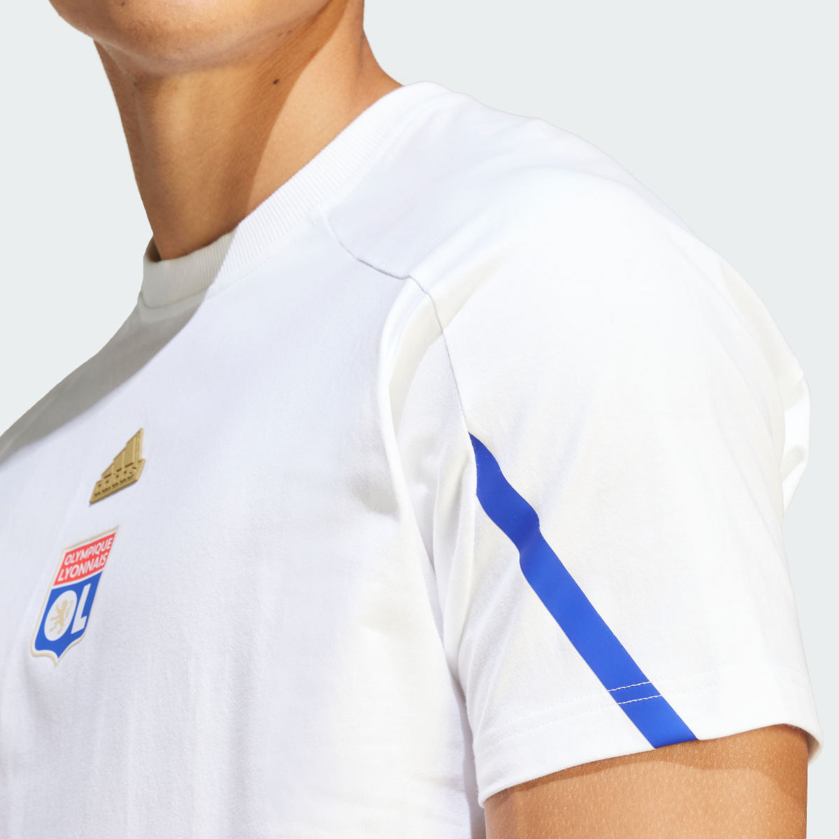 Adidas Olympique Lyonnais Designed for Gameday T-Shirt. 7