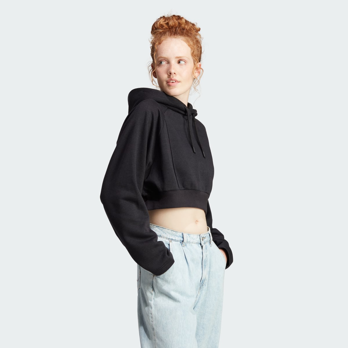 Adidas The Safe Place Crop Hoodie. 4