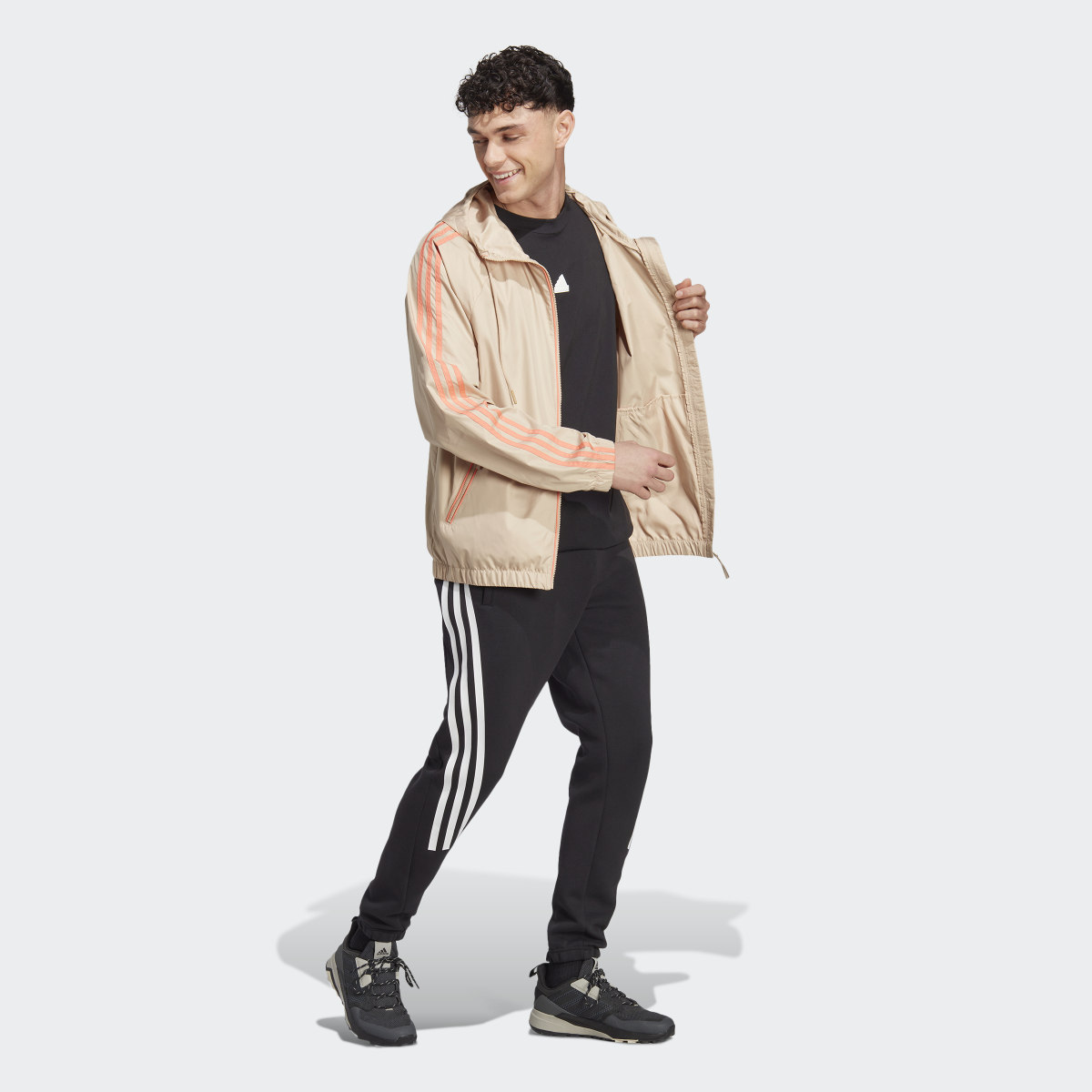 Adidas BSC 3-Stripes Wind Jacket. 4